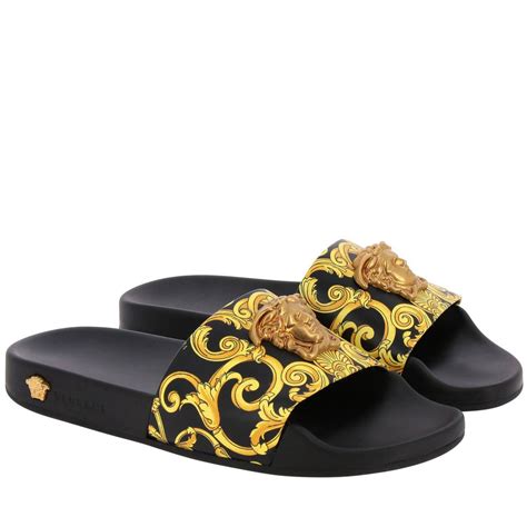 versace chanclas|farfetch versace sandals.